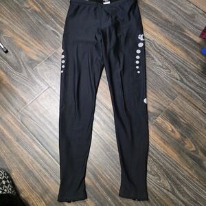 Pearl Izumi ThermaFleece Womens Cycling Tights Black Ankle Zip Style 4098 Medium